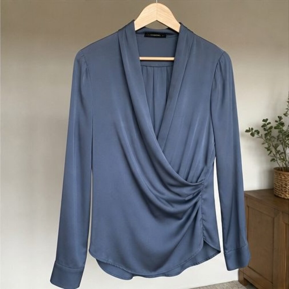 Cream Pleated Blouse